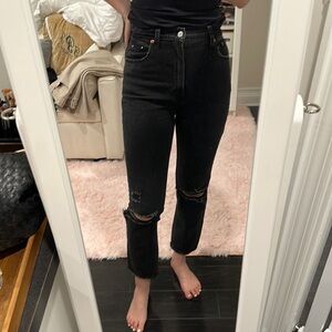 Abercrombie ankle straight HR Jean